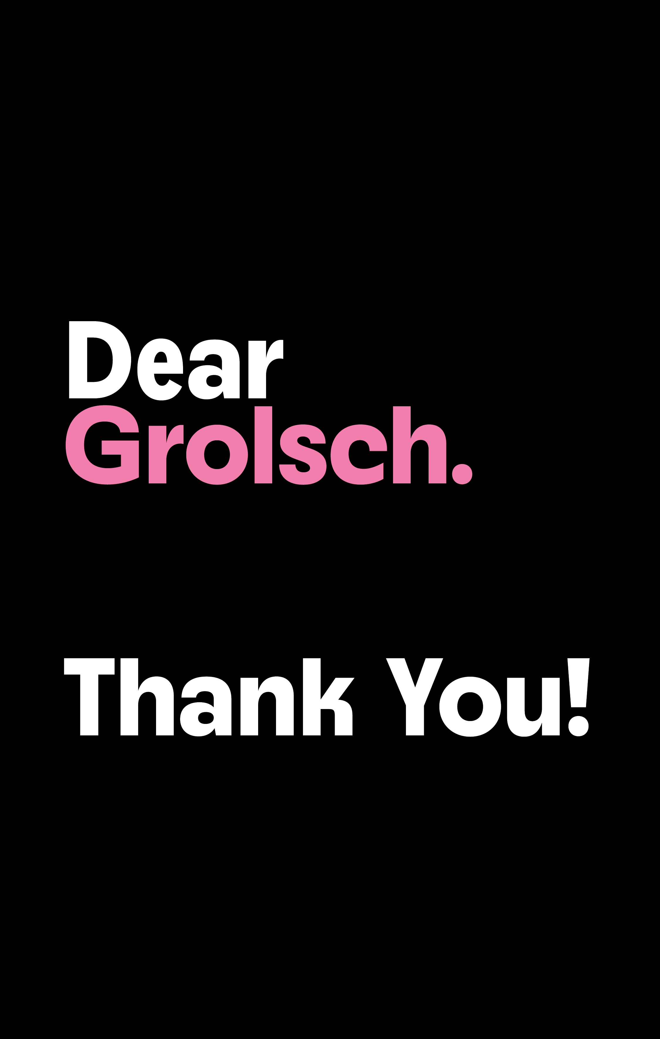 Grolsch Concept & Design